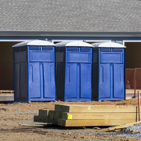 what is the maximum capacity for a single porta potty in Fountain Hill